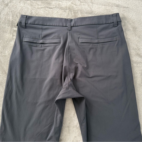 Lululemon Mens Commission Pants Size 34x34 Gray Warpstreme Golf Classic Preppy - Picture 2 of 7